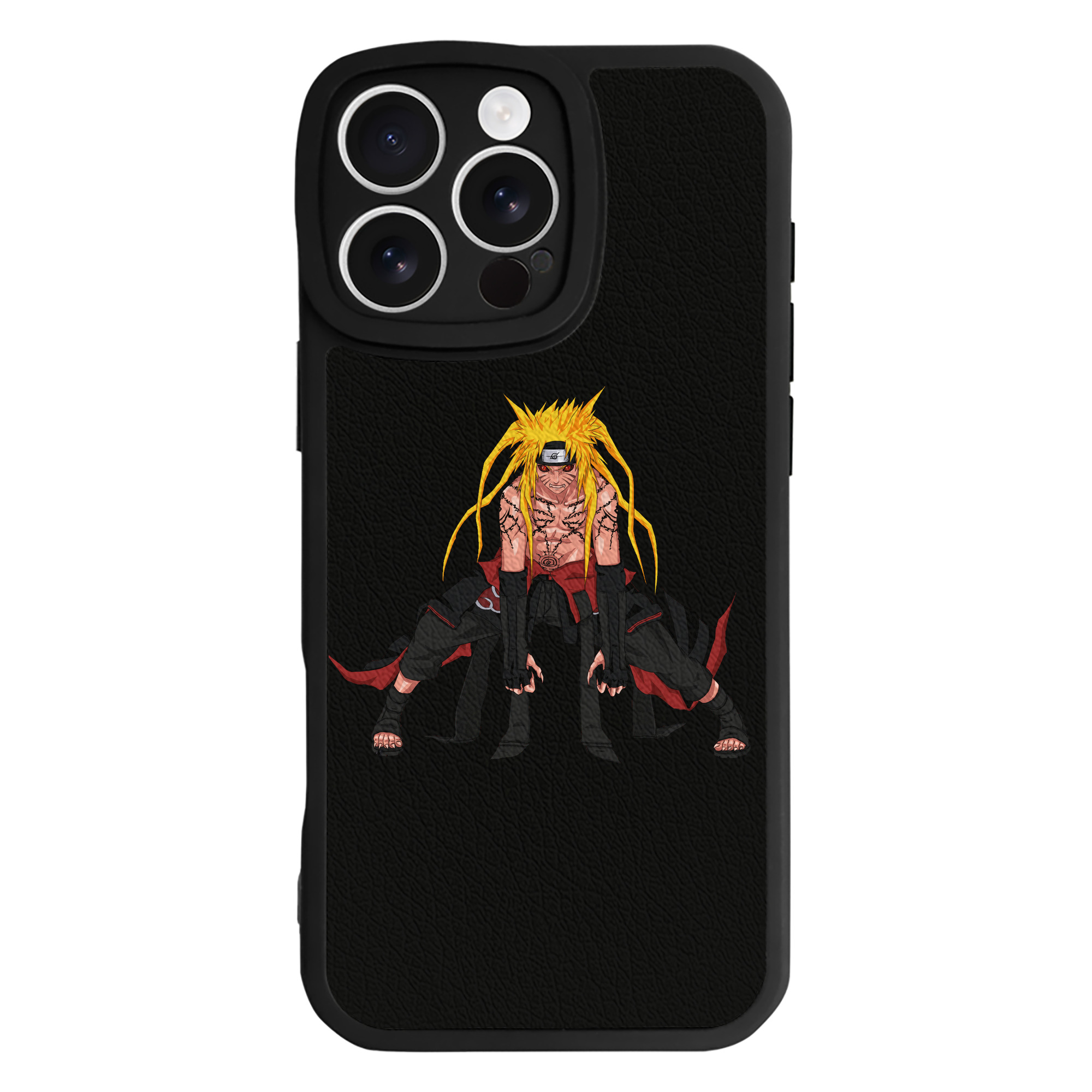 （画像用） NARUTO -ナルト- うずまき ナルト Uzumaki Naruto 【iPhone 16シリーズ対応】シリコンスマホケース（レザー調） 材質：シリコン